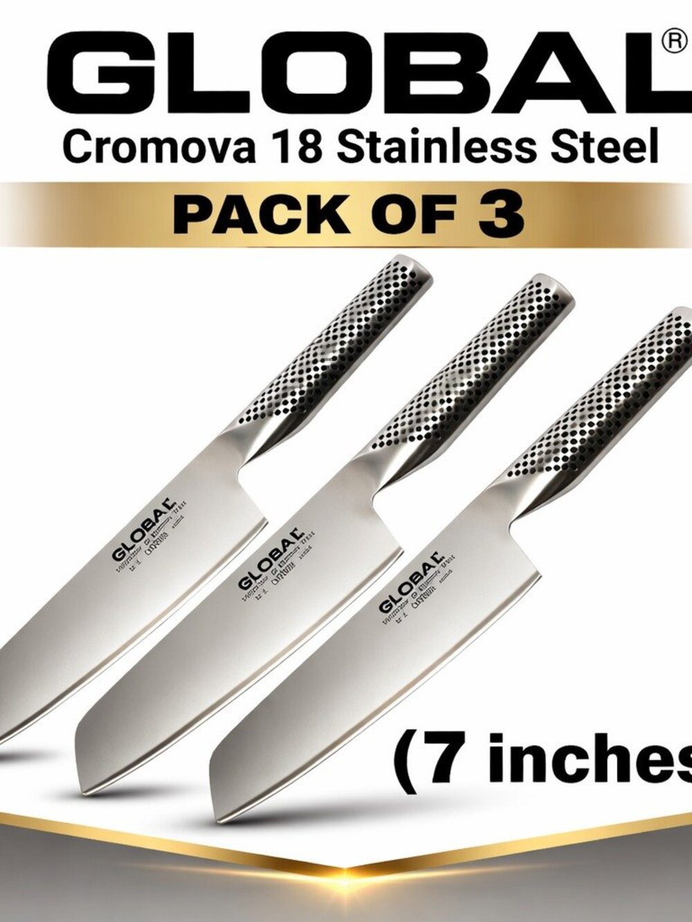Global G5 7" Vegetable Knife Cromova 18 Stainless Steel | New